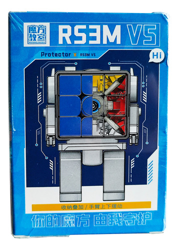 Cubo Rubik Rs3m V5 2023 Magnetico Ajuste Dual Con Robot