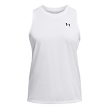 Polera Sin Mangas Ua Tech Mujer Blanco Under Armour