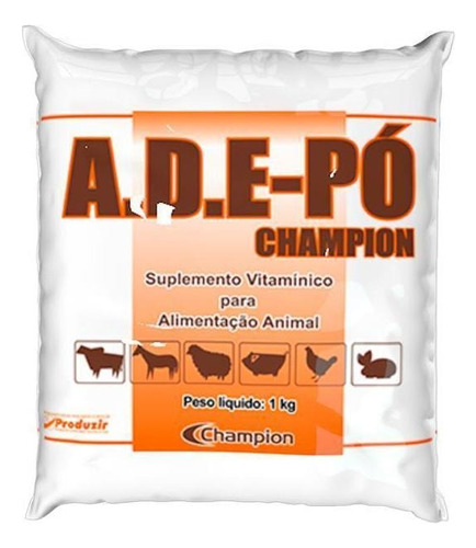 Suplemento Mineral Ade Pó Champion 1kg