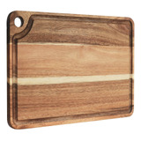 Tabla De Cortar Grande De Madera Cocina De 18 X 12 Mang...