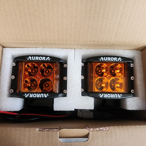 Faros Led Aurora Side Shooter Ambar  40 W