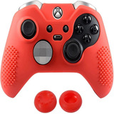 Funda Silicón Xbox One Elite Control + 2 Grips Sin Lineas 