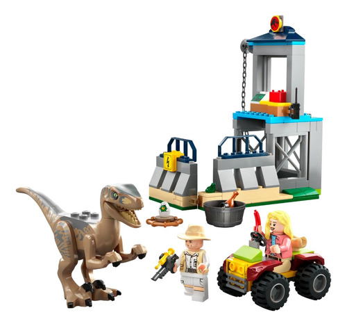 Lego Jurassic Park Fuga Do Velociraptor