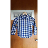 Camisa Escocesa Gymboree Niño Ts 5/6 Azul