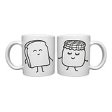 Taza Pareja Novios Casados Pack X 2 Ceramica Importada 