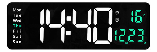 Reloj De Pared Digital Led 3d Moderno De 16 Pulgadas Para Ex