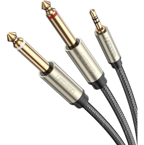 Cable Divisor Trs 3.5mm 1/8 A Trs 6.35mm 1/4 Dual De 6ft