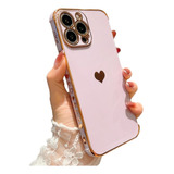 Funda Para iPhone Modelos Corazon Protección Cámara