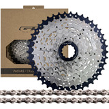 Pacha Cassette 8 Velocidades Gw 11-42  Cadena Kmc X8 Compatible Con Shimano