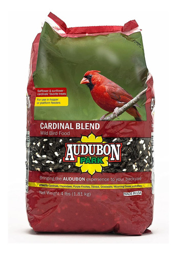 Audubon Park 12231 Cardinal Blend Wild Bird Food, 4-pounds