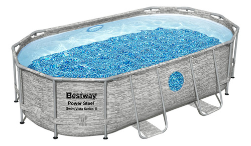 Piscina Estructural Oval Power Steel Swim Vista Bestway