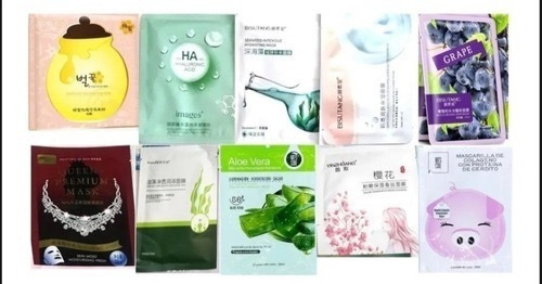 Lote 75 Mascarillas Facial+ 20 Parches Ojeras + 20 De Labios