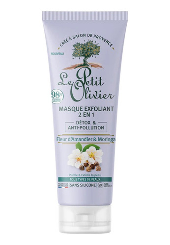 Mascarilla Facial Exfoliante Detox Le Petit Olivier 75 Ml