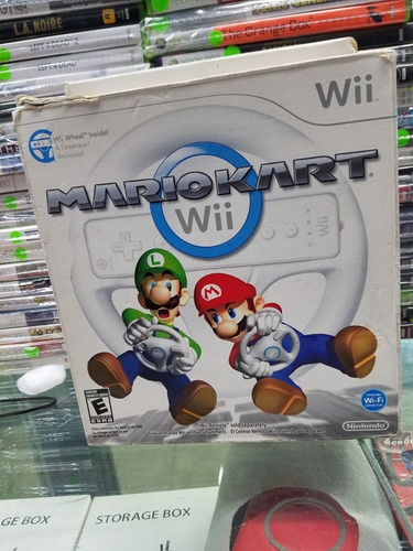 Mario Kart Con Volante Wii Físico Original 