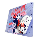 Kit Mouse Inalambrico + Padmouse Disney Minnie Lila