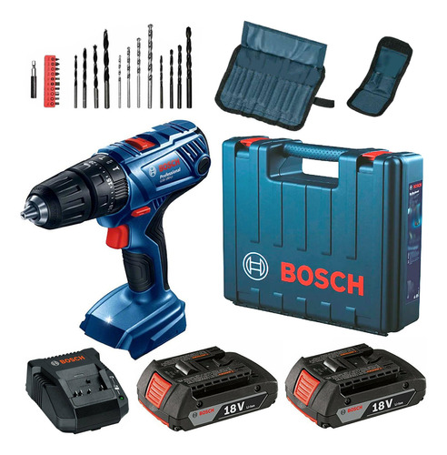 Taladro Inalambrico Atornillador 18v Bosch Gsb 180-li Kit