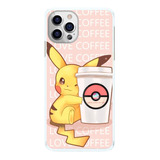 Capinha Pìkachu Amo Café Coffee Love Capa De Celular