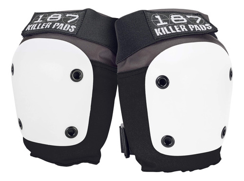 187 Killer Pads Rodillera Mosca, Gris/blanco, Mediana