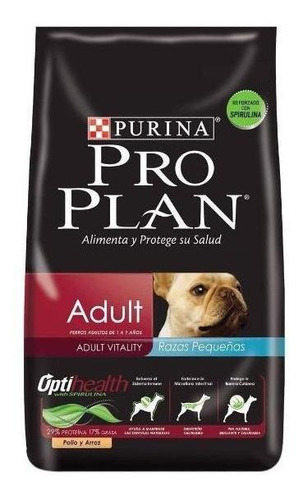 Proplan Adult Dog Raza Pequeña 3kg (spirulina). Envios