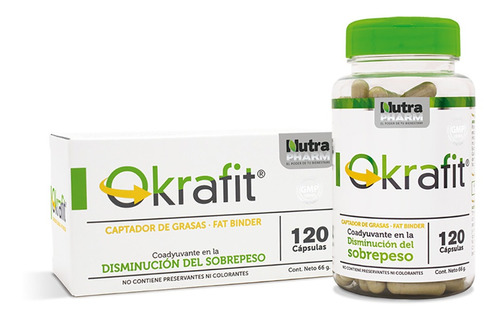 2x Okrafit 120 Cápsulas Para 2 Meses + Envió Gratis