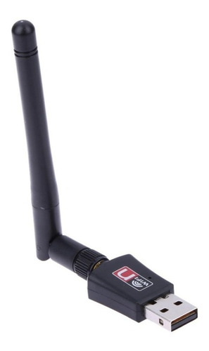 Mini Adaptador Wifi Lan Usb 2.0 + Antena 300 Mbps - Impowick