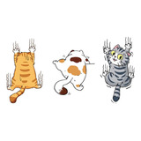 Pegatina Personality Funny Scratch Cats Para Coche Eléctrico