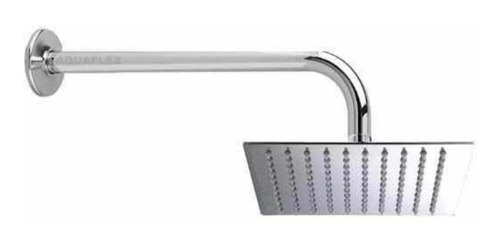 Regadera Cuadrada De Acero Inox + Chapeton Y Brazo 50cm