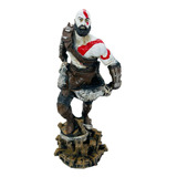 Boneco Grande Kratos God Of War Estátua Resina Decoração