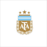 Vinilo Autoadhesivo Escudo Selección Argentina 3 Estrellas