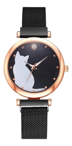 Reloj Gato Gatito Para Dama Colores Elegante