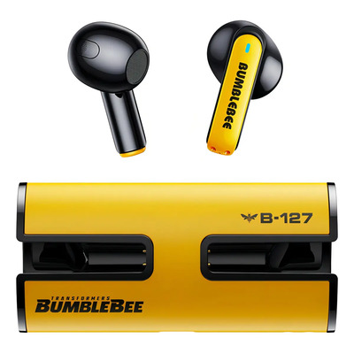 Transformers Tf-t02 Audífono Inalámbrico Bluetooth 5.3 Color Amarillo | Meses sin interés