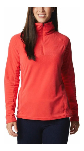 Buzo Micro Polar Columbia Glacial Fleece Medio Cierre Mujer