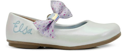 Zapato Balerina Frozen Elsa Disney Para Niña 13-17 Blanco