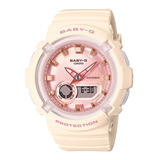 Reloj Casio Baby-g Bga-280-4a2dr Mujer 100% Original Color De La Correa Crema Claro Color Del Bisel Oro Rosa Color Del Fondo Oro Rosa