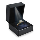 Estuche Con Luz Led Para Anillo De Compromiso Amelie Joyas