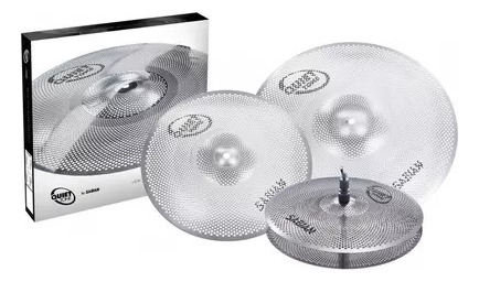 Set Sabian Quiet Tone 13 - 14 - 18 Platillos De Practica 