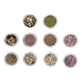 10 Glitter Encapsulado Flocado Pedrarias Caviar Strass Unhas Cor Hs-708