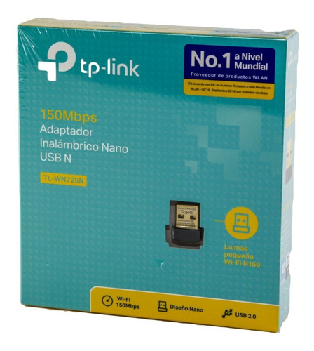 Antena Wifi Usb Adaptador Tp-link Tl-wn725n 150 Mbps 1° Htec