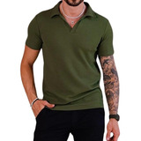 Camisa Polo Tricot Masculina Elegante Clássica Premium Cores