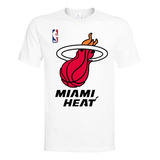 Polera Nba - Miami Heat - Algodon Mod1