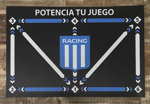 Alfombra Vinilica Entrenamiento Juego Racing 60x90 Kreatex