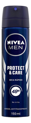 Desodorante Sin Alcohol Nivea Men Protect & Care Spray 150ml