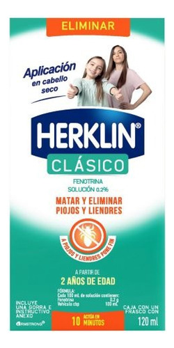 Herklin Shampoo Piojos Liendres Frasco Con 60 Ml