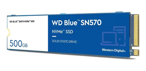 Disco Solido Ssd Western Digital Sn570 M.2 2280 Blue 500gb P