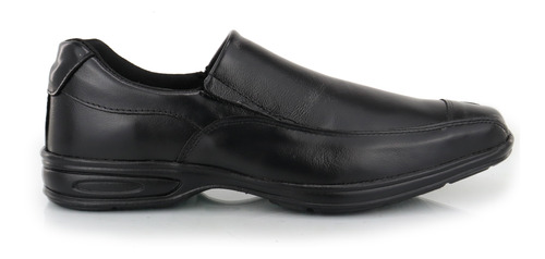 Sapato Social Elástico Footwear Confort Gel Couro Legítimo