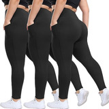 Calzas Maternales  Hltpro Paquete De 3 Leggings De Talla Gra