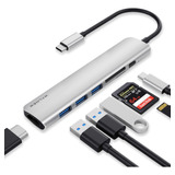 Walnew Hub Usb C, Adaptador Usb C Macbook Pro, Hub 7 En 1 Co