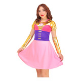 Disfraz Luli Pampin Mujer, Dama, Adulto, Vestido, Cosplay Costume Fabuloso Increíble Personaje Rosa Fiesta Suit.