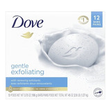 Dove Jabon En Barra Exfoliante 12 Barras 106grs