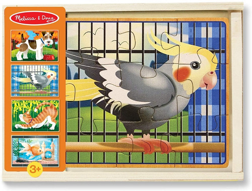 4 Rompecabezas De Mascotas 12 Pzas Cada Uno  Melissa & Doug